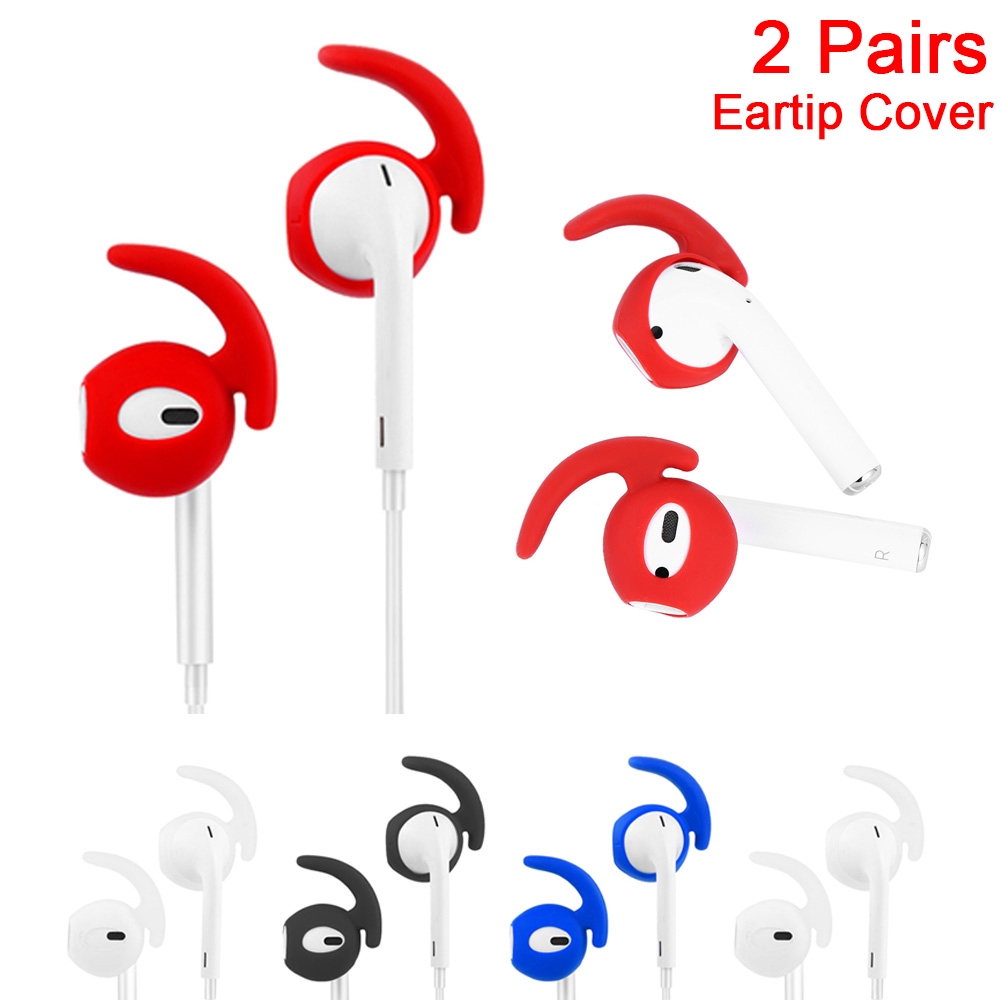 Set 2 cặp đệm silicone mềm bảo vệ tai nghe Airpods