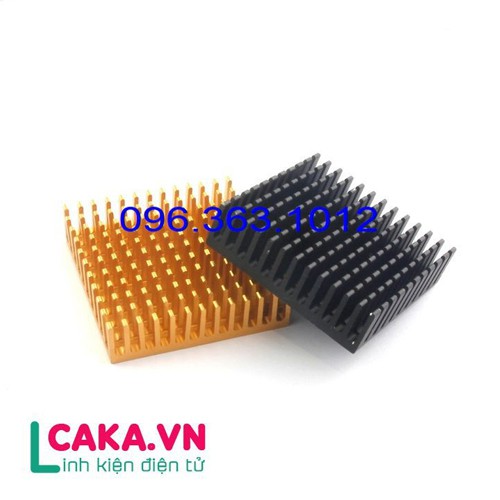 Nhôm tản nhiệt 40x40x10mm màu đen