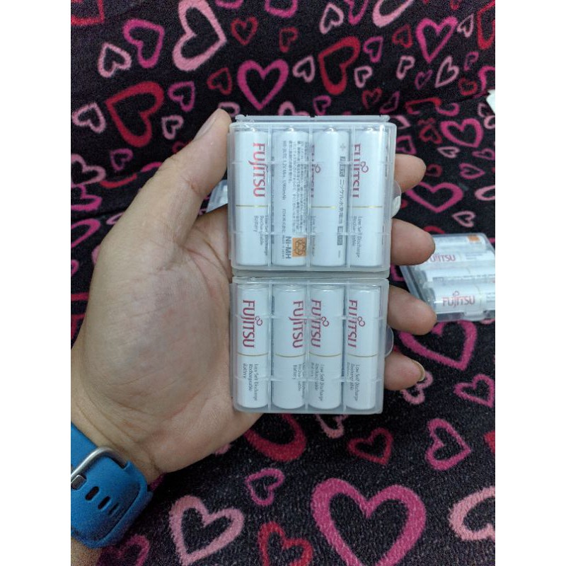Pin sạc AA Fujitsu 1900mAh vĩ 4 viên made in Japan hàng nội địa Nhật Bản