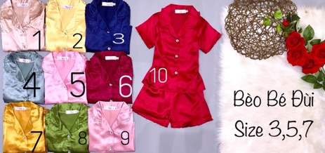 Đồ bộ Pijma ‘baby’ Lụa viền bèo