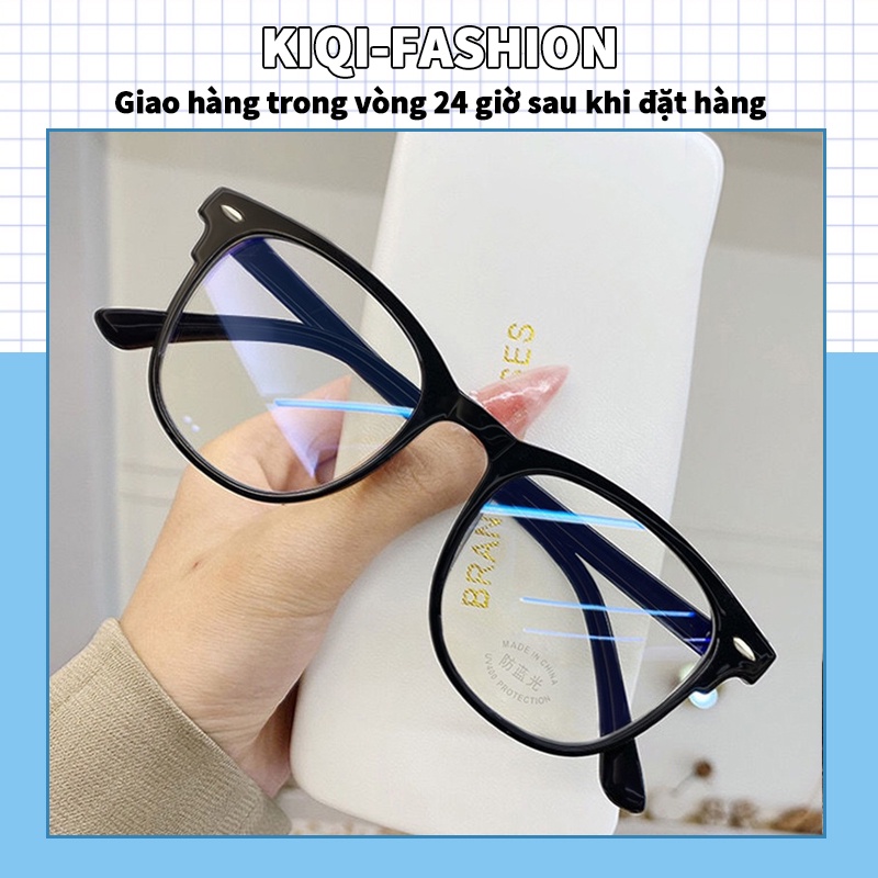 Mắt kính gọng trong suốt chống ánh sáng xanh phong cách hàn quốc dành cho học sinh