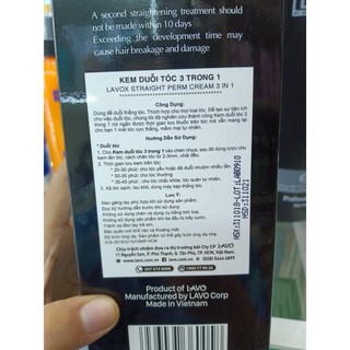 Thuốc Duỗi Tóc Lavox 3in1 1000ml