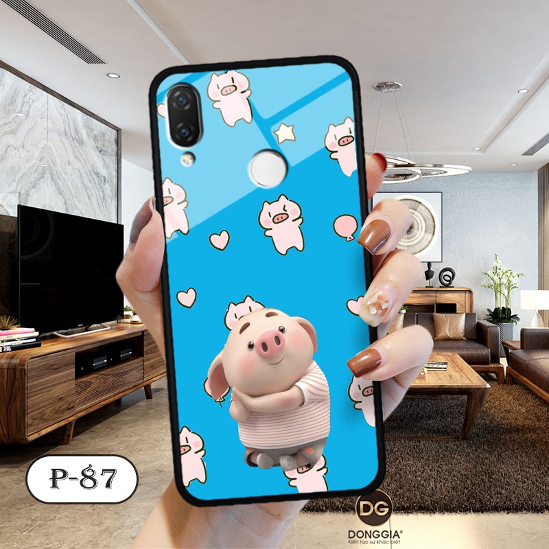 Ốp kính in hình cute Huawei Nova 3e