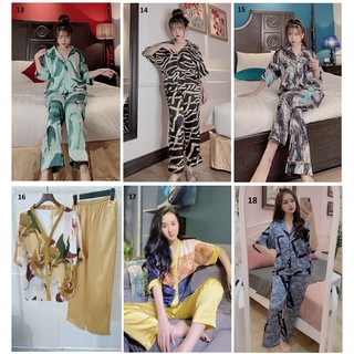 [MUA 2 GIẢM 30%] Đồ Bộ Lụa Mới - Latin - Tay Cánh Dơi Quần Dài (P.3)