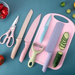 BỘ DAO 6 MÓN LÚA MẠCH KHÁNG KHUẨN- CAO CẤP SET 6 CHI TIẾT LÚA MẠCH