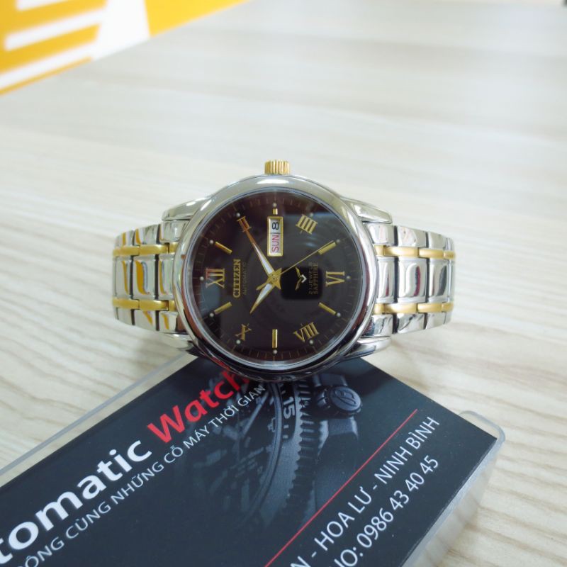 ĐỒNG HỒ CƠ NAM CITIZEN NHẬT BÃI XỊN MÁY CƠ AUTOMATIC TỰ ĐỘNG NẠP CÓT