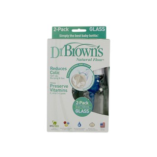 Bình sữa Dr Brown thủy tinh 120ml set 2 BS021