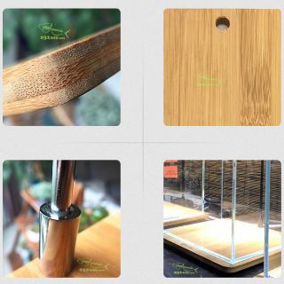 ĐÈN LED ÁNH SÁNG TRẮNG VÀ CHÂN ĐẾ GỖ CHO BỂ CÁ CẢNH VÀ TIỂU CẢNH