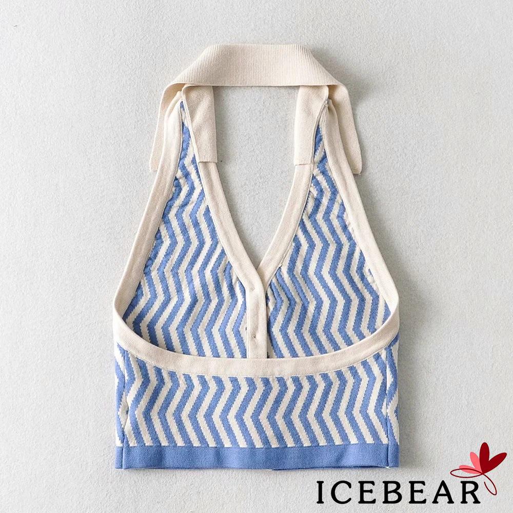 Áo Dệt Kim Nữ Không Tay Cổ Chữ V Viền Cổ Lượn Sóng | BigBuy360 - bigbuy360.vn