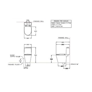Bồn cầu Cotto C17027 - 2 khối