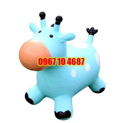Thú nhún bơm hơi hình chú hươu Toyshouse - Tiêu chuẩn xuất khẩu Mỹ (ASTM) và Châu Âu (EN71)
