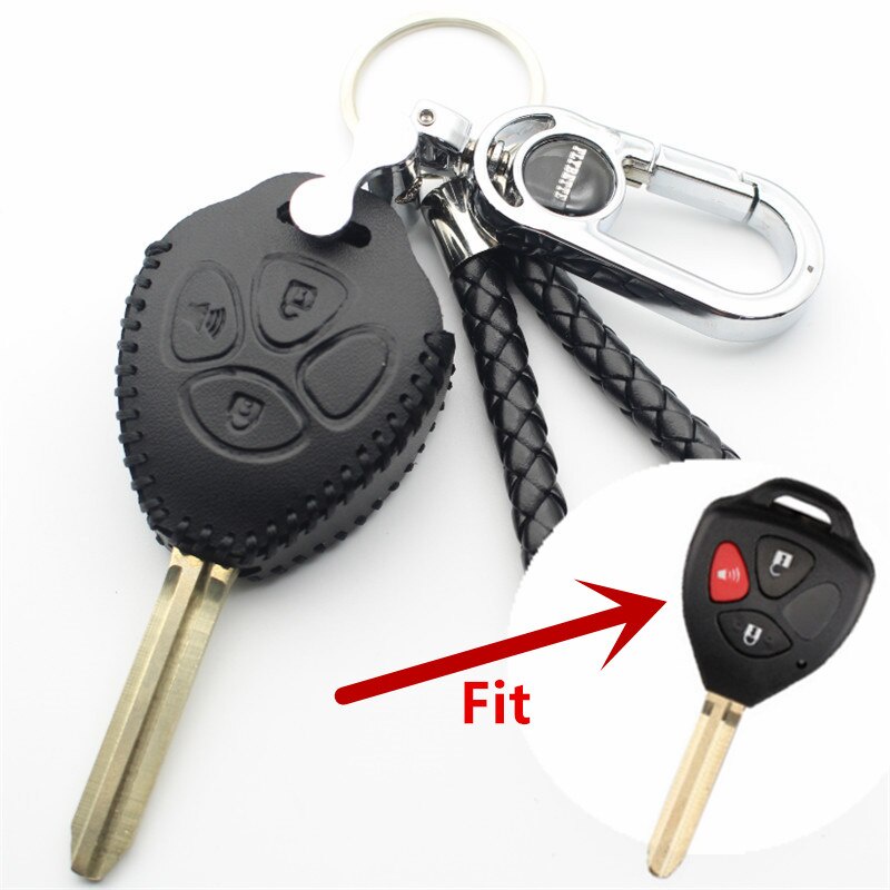 Vỏ Da Bảo Vệ Chìa Khóa Điều Khiển Từ Xa 3 Nút Trong Suốt Cho Xe Hơi Toyota Prado / Mark / Corolla / Camry / Reiz / Crown L2097 Toyota Camry Rav4