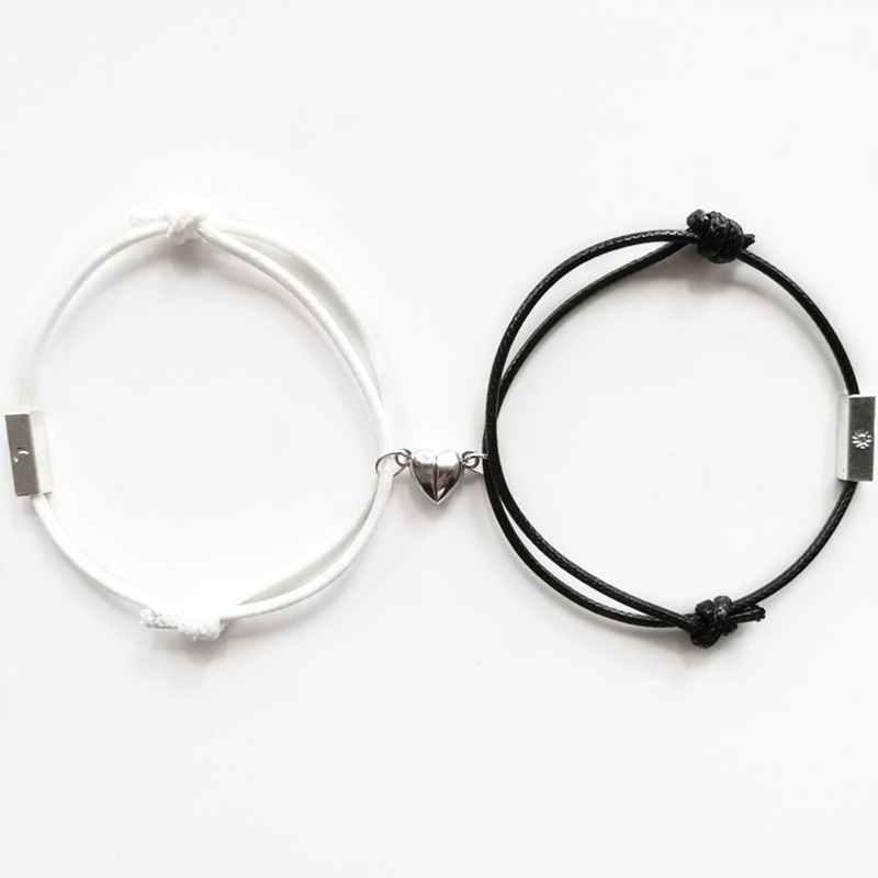 Set 2 Vòng Tay Dây Bện Mặt Trời Và Mặt Trăng Thời Trang Cho Cặp Đôi