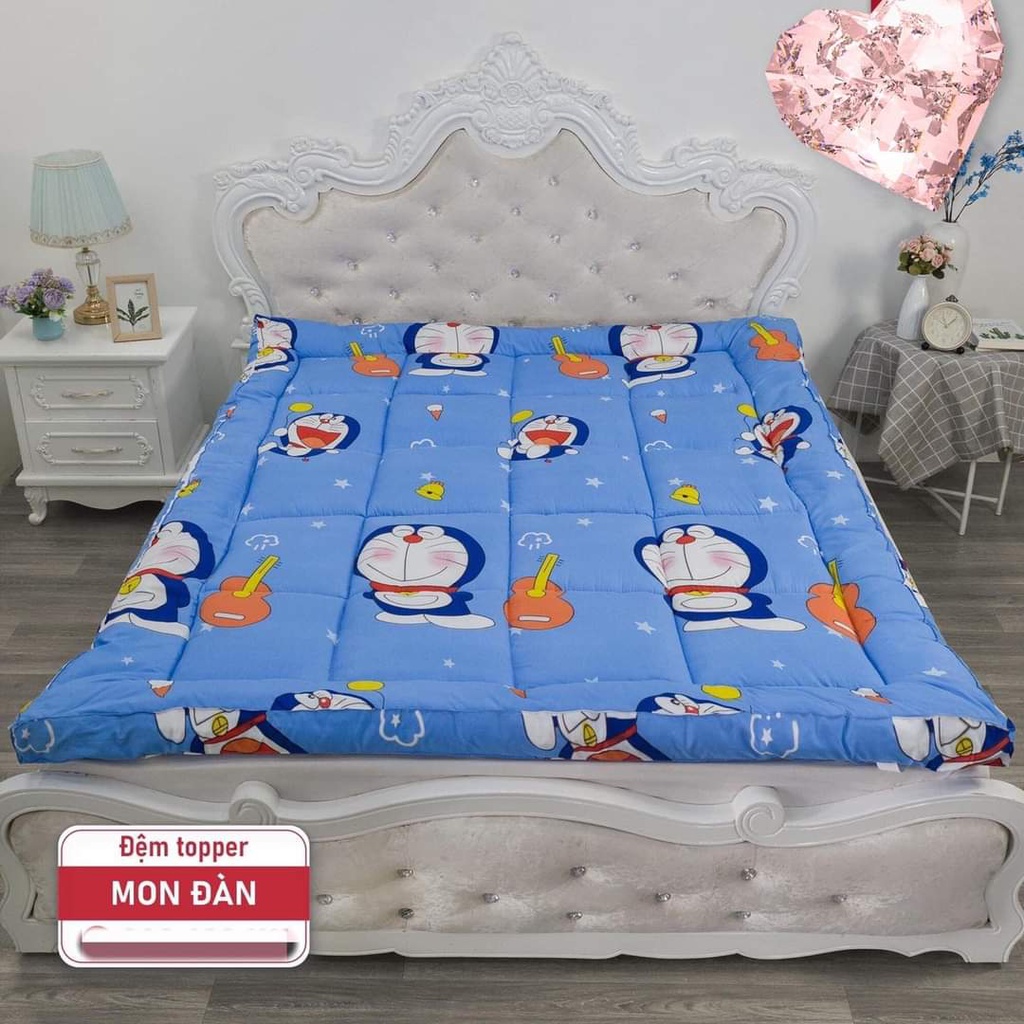 Nệm Topper Size 1m2 1m4 1m6 1m8 2m trải giường sàn cao cấp , tấm nệm Topper bảo vệ giường êm Hàng cao cấp