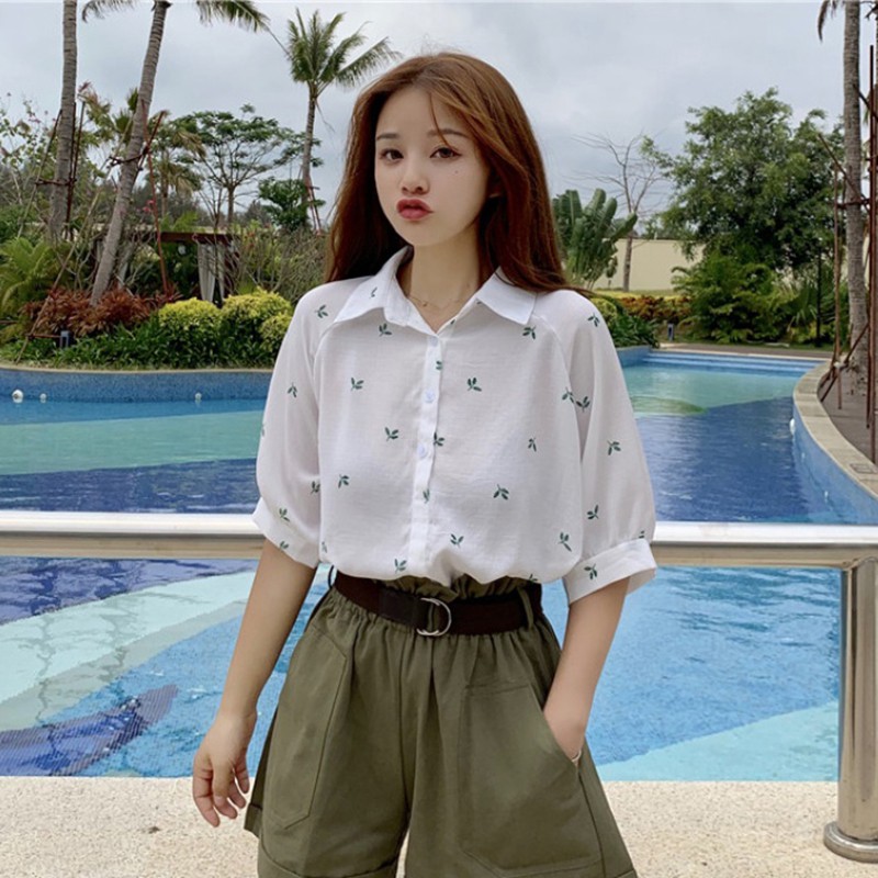 Women Loose Single-breasted Long Sleeve Lapel Blouse | BigBuy360 - bigbuy360.vn