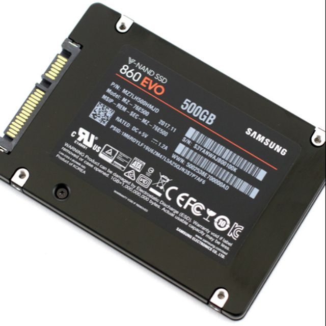 Ổ cứng SSD Samsung 860 Evo 500GB (không hộp, không bảo hành)