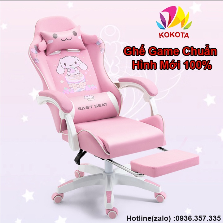 Ghế Gaming Cao Cấp Có Gác Chân, Ngả Lưng - Ghế Chơi Game Nhiều Màu Kèm Massage Mới 100%
