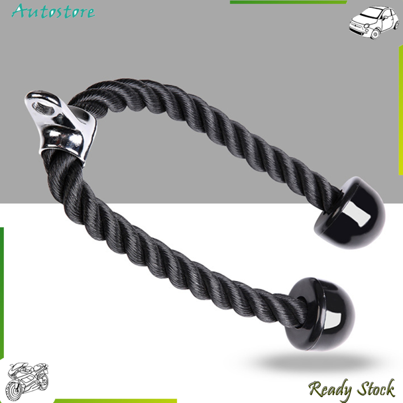 【Autostore】Triceps Rope Pull Down Abdominal Crunches Cable Attachment HeavyDuty Biceps Rope