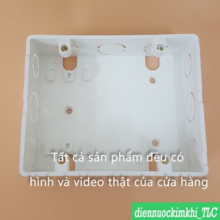 Đế âm đôi LIOA mặt chữ nhật SE2157D