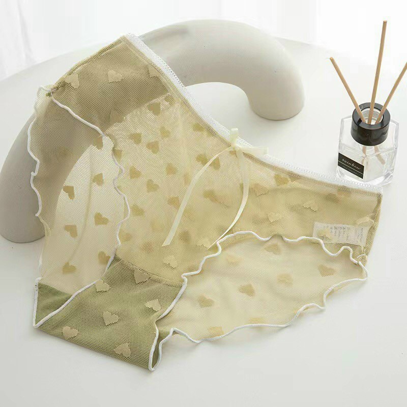 Quần Lót Nữ Ren Tim Xuyên Thấu Sexy - Gợi Cảm - Quyến Rủ Min Underwear 239130