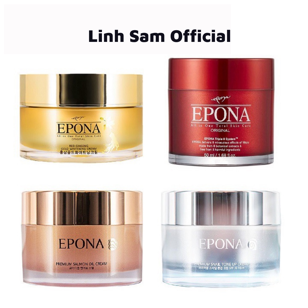 Kem dưỡng trắng mờ nếp nhăn Epona All In One Total Skin Care 50ml