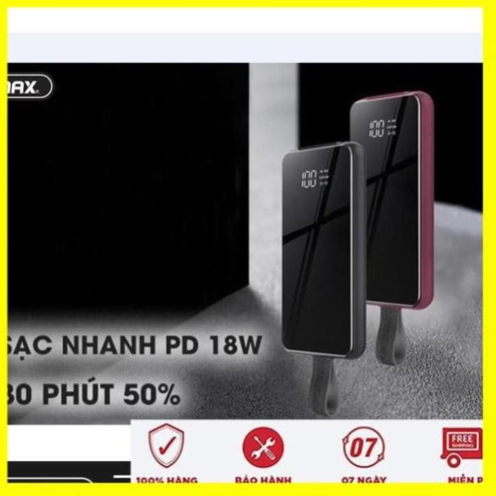 Pin Sạc Dự Phòng mini Không Dây Remax 10.000mah RPP-105, Cục Sạc Dự Phòng Không Dây, Bảo Hành Chính Hãng 6 Tháng