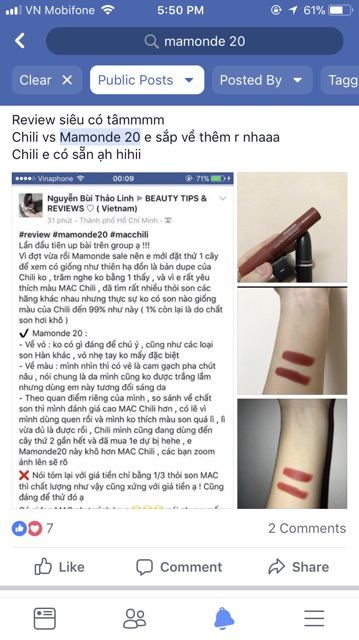 Son Mamonde Creamy Tint Color Balm Intense NEW 2017 | BigBuy360 - bigbuy360.vn