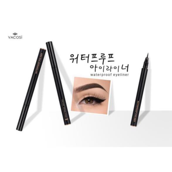 Bút kẻ mắt nước siêu lì-sắc mảnh Vacosi Waterproof Eyeliner Pen | BigBuy360 - bigbuy360.vn