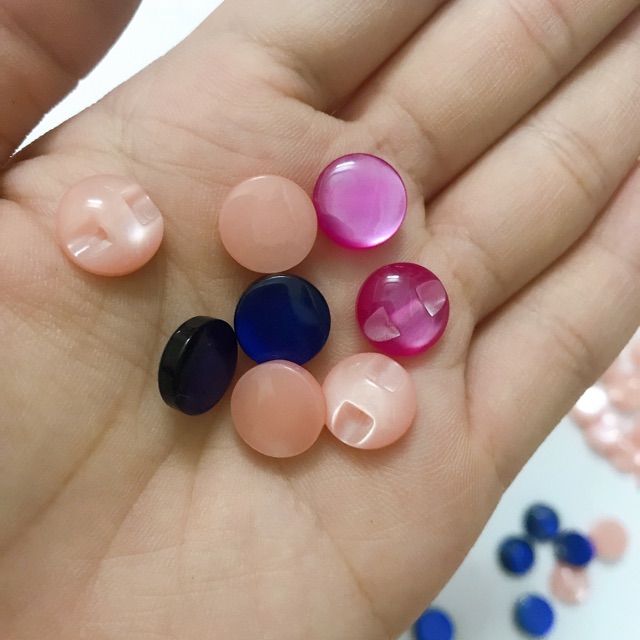 Nút mắt mèo trơn bóng 1cm