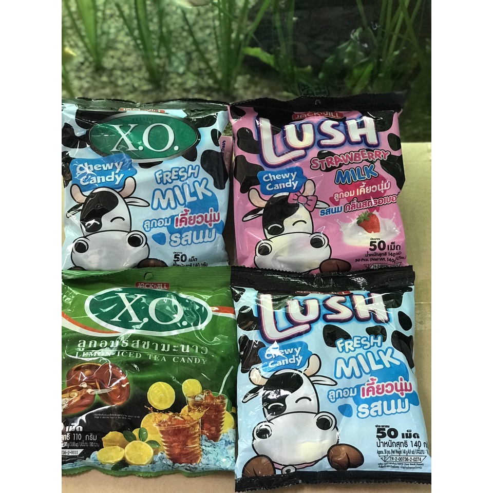 Kẹo Sữa Bò XO Thái Lan Fresh Milk Chewy Candy (Gói 140g)