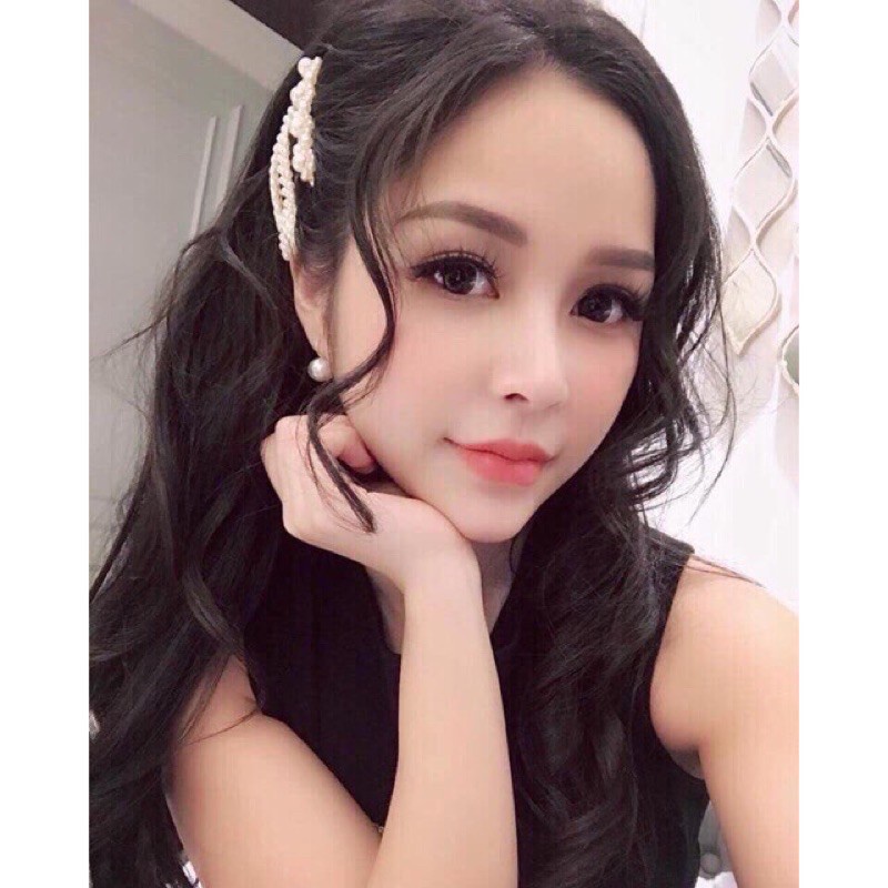 Sét kẹp tóc đính hạt 4 chi tiết - LADY