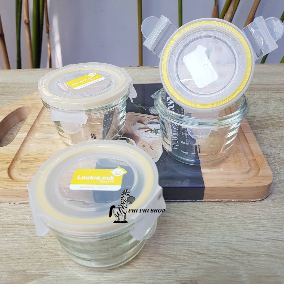 Hộp thủy tinh chia vạch Lock&amp;Lock Baby food container 150ml dành cho bé .LLG.820