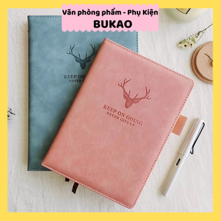 Sổ tay bìa da hình hươu, note book A5 ghi chép