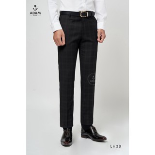 Quần âu nam adam store đen kẻ qlh38