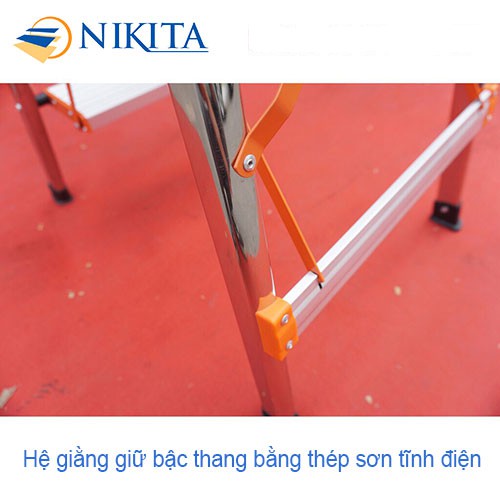 THANG GHẾ INOX TAY VỊN 3 BẬC NIKITA NHẬT BẢN KN-IN03