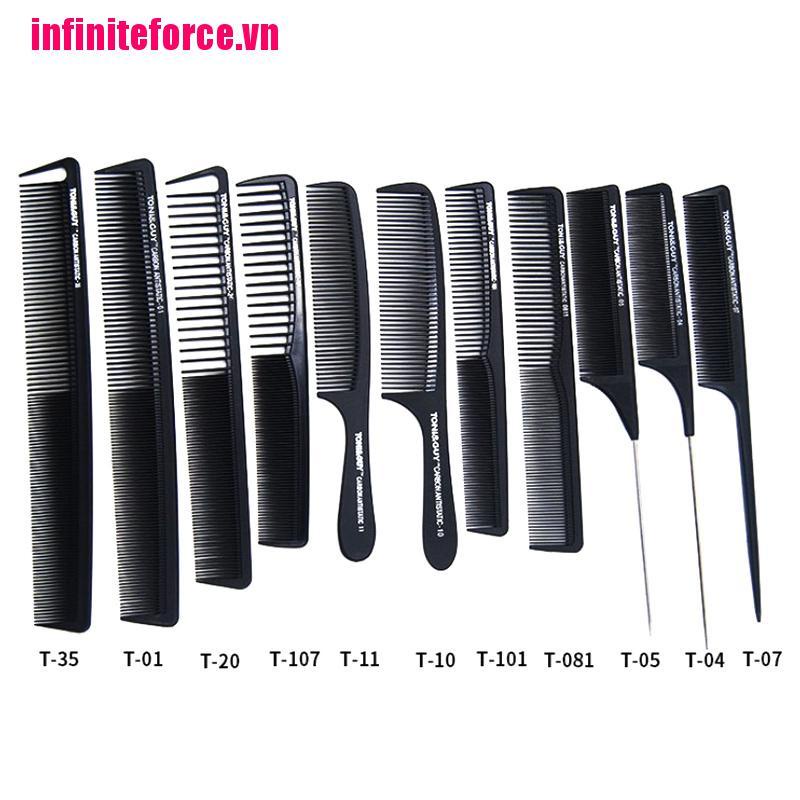 Lược Chải Tóc Bằng carbon Chống Tĩnh Điện 11 Kiểu Tùy Chọn