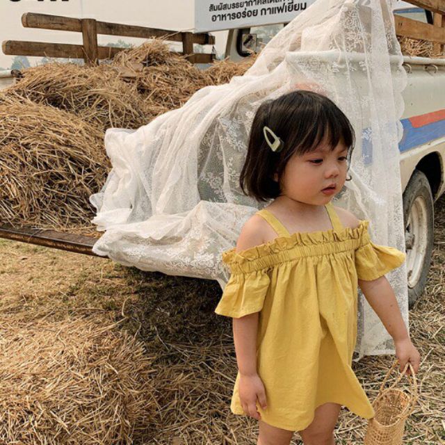 Váy 2 dây thô bé gái- Thùy linh