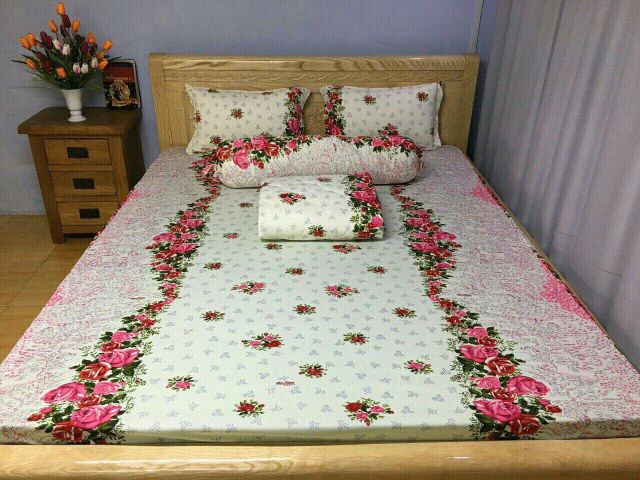 Bộ drap thun lạnh in 3D [ XẢ KHO] inbox chọn màu | BigBuy360 - bigbuy360.vn