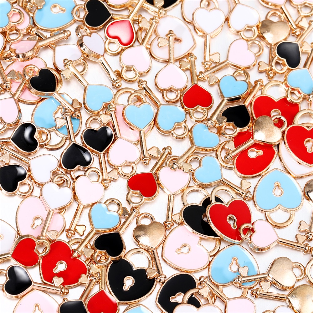 Bộ 10 mặt vòng cổ St.kunkka hình chìa khóa trái tim thời trang