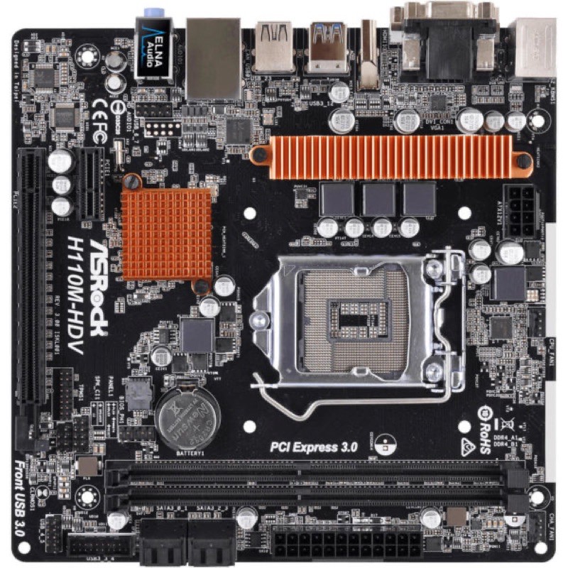 MAINBOARD ASROCK H110M-HDV chính hãng