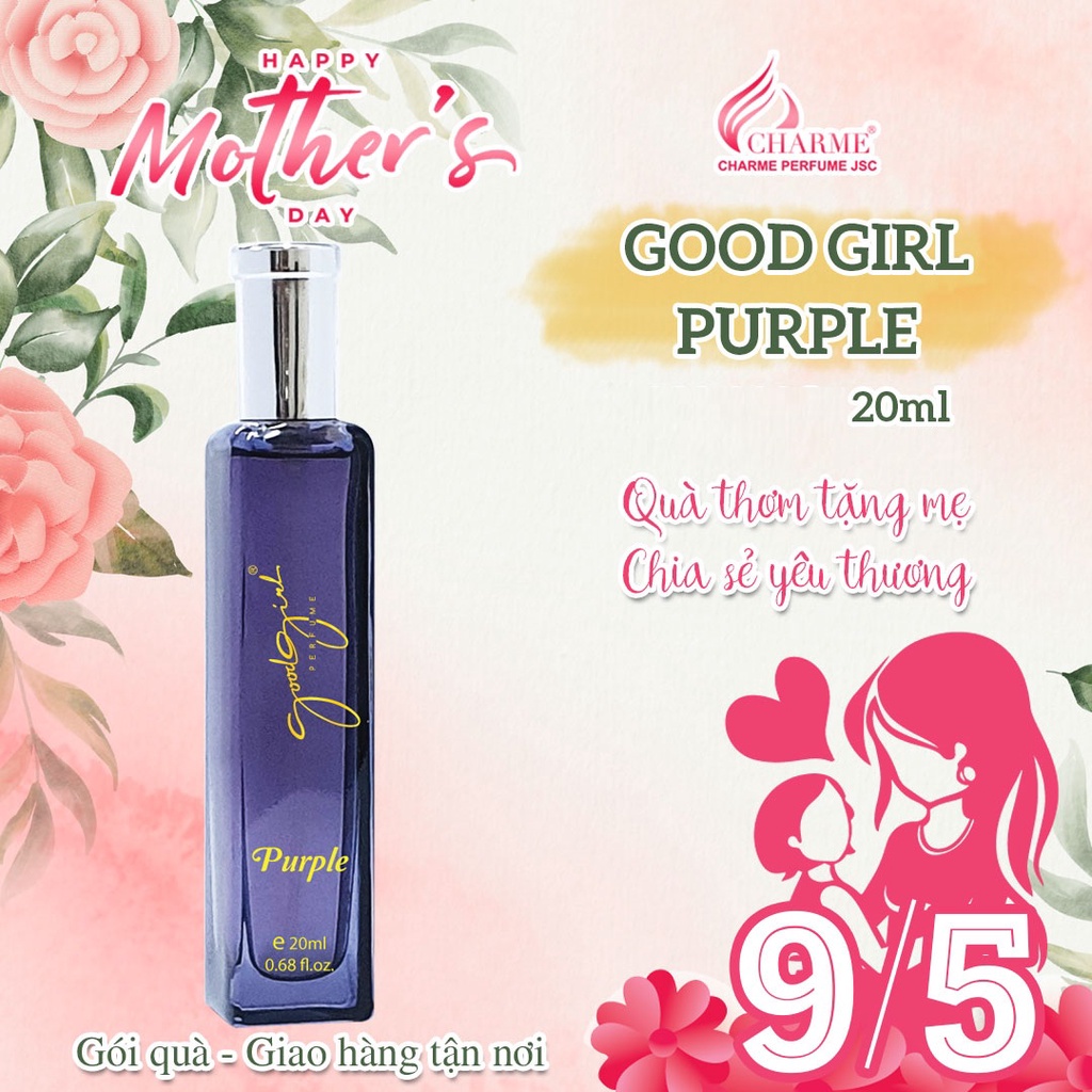 Nước hoa nữ Charme Good Girl 20ml - Màu Tím
