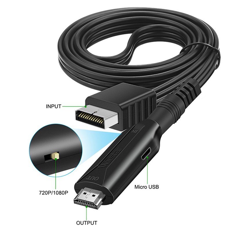Cáp Chuyển Đổi Âm Thanh / Hình Ảnh Từ PS2 Sang HDMI-Compatibale Cho PS 1 / 2 HDTV / PC Toàn Bộ HD