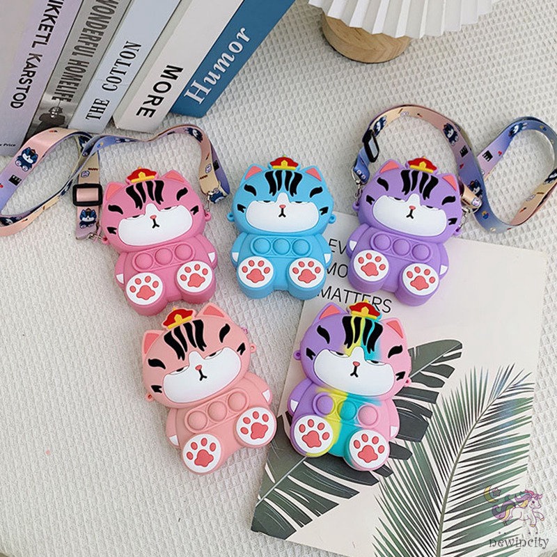 Ví Silicon Mini Họa Tiết Hoạt Hình Phong Cách Hàn Quốc Xinh Xắn Dành Cho Bé Gái