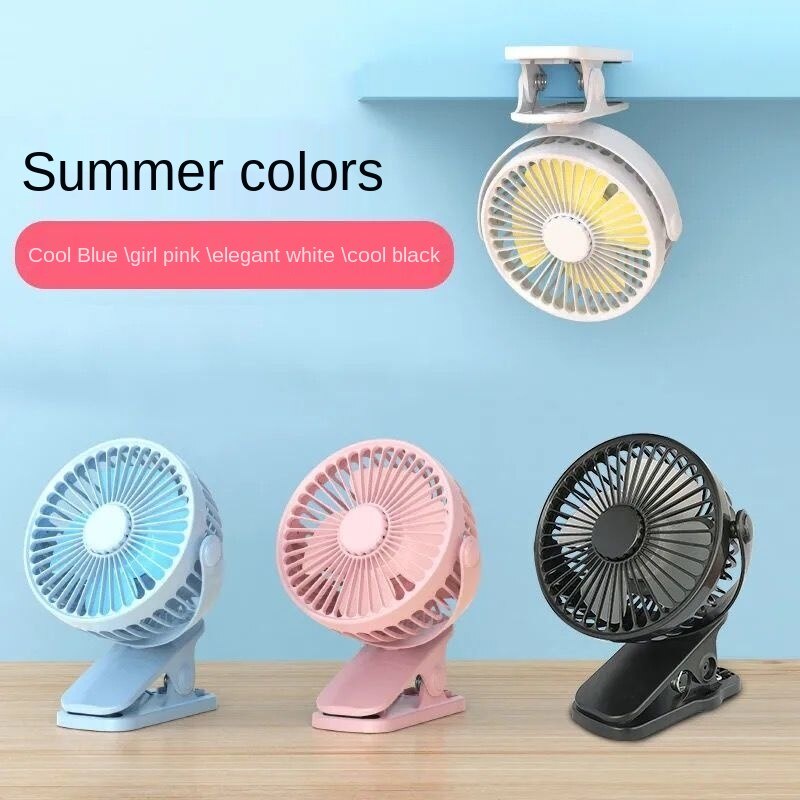 Quạt nhỏ sạc cổng USB kẹp bàn tiện lợi