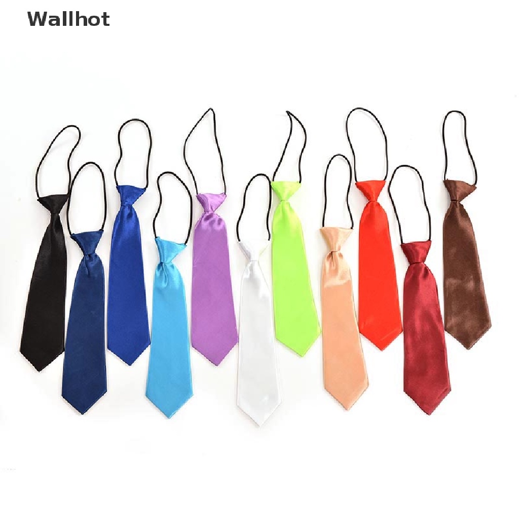 1 cà vạt co giãn 11 màu trơn dành cho bé trai | BigBuy360 - bigbuy360.vn