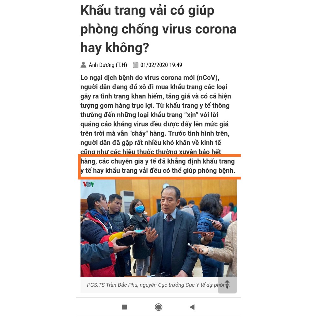 Combo 2 Khẩu trang vải chống bụi, độc nhẹ (giao màu ngẫu nhiên) | BigBuy360 - bigbuy360.vn