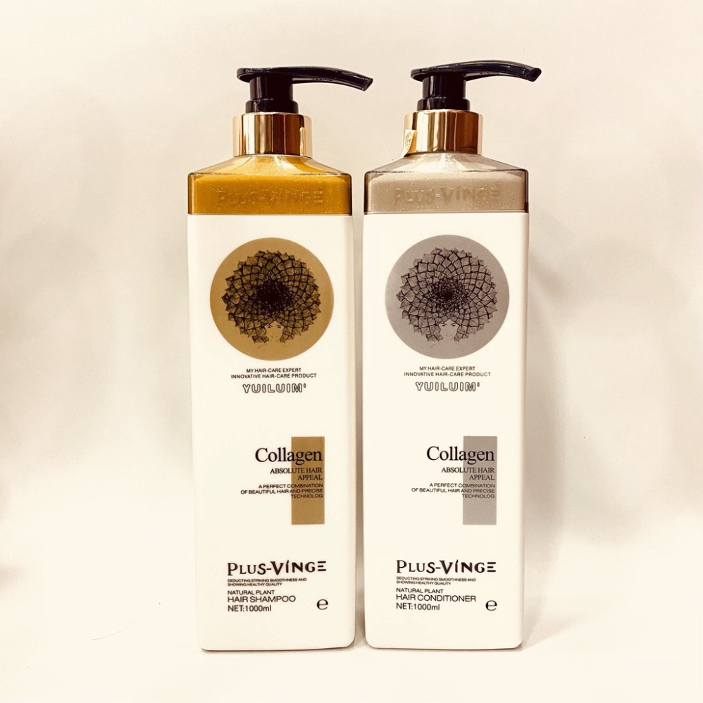 Gội Xả Kích Thích Mọc Tóc Và Phục Hồi VINGE COLLAGEN 1000ml