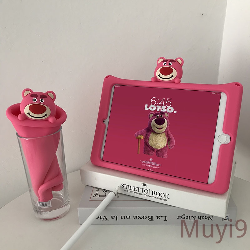 Ốp máy tính bảng họa tiết gấu cho iPad 2018 Mini1/2/3 Mini4c Mini5 AIR2 Pro9.7 2/3/4 6 | BigBuy360 - bigbuy360.vn