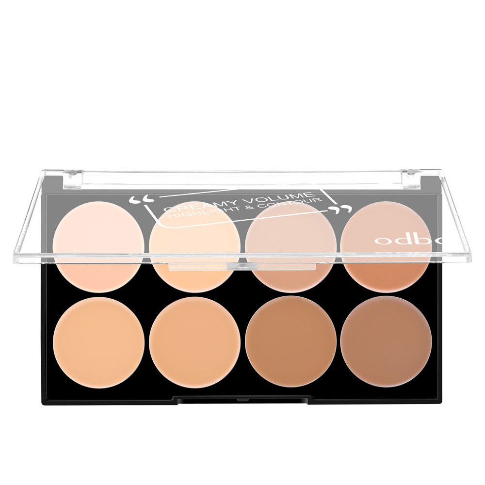 Bảng Tạo Khối Tông Nâu Odbo Highlight và Contour Pro Palette OD138