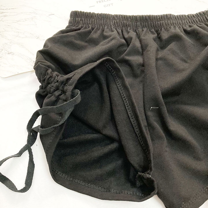Quần đùi nữ freesize từ 45-52kg thun da cá dày mềm mịn - lưng thun có dây rút - QU62